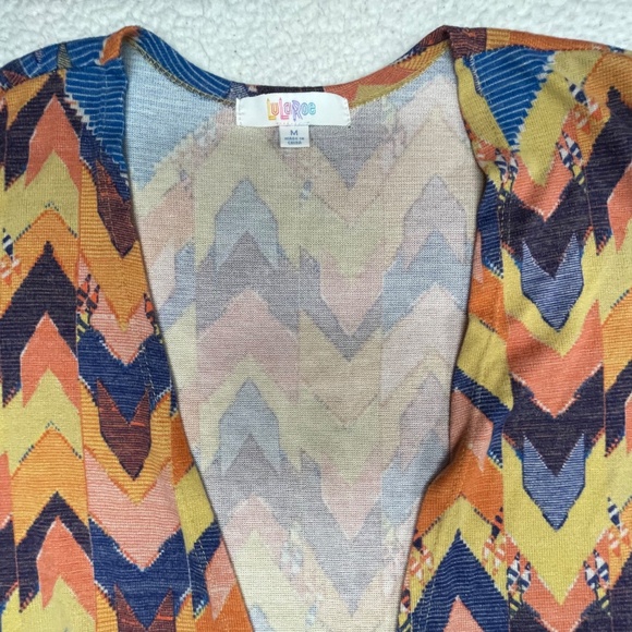 Women’s Medium Multi-Color LuLaRoe Sarah Duster Cardigan - Picture 7 of 15
